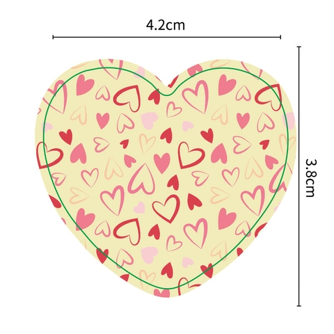 Adesivi Cuore Motivi Colorati Etichette Autoadesive Per San Valentino Matrimonio Confezioni Regalo Sigilli Buste Fai Da Te