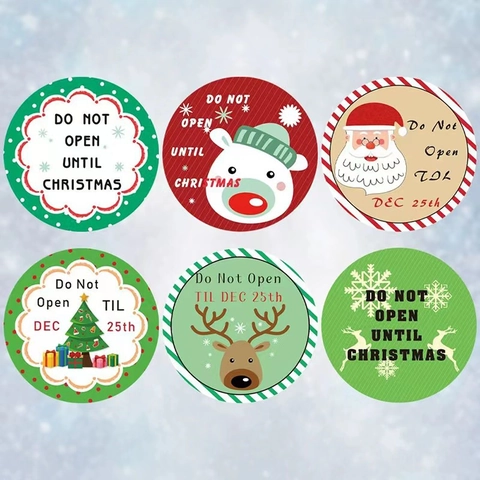 Adesivi Natalizi Etichette In Carta Adesiva Rotonda Per Confezioni Regalo Decorazione Festiva Motivi Babbo Natale Renna Sigilli