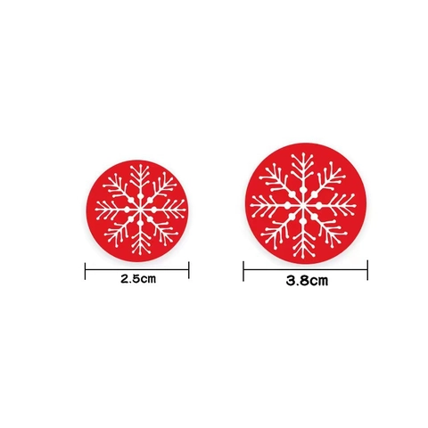 Adesivi Di Natale Tondi Etichette Autoadesive In Rotolo Per Decorazione Confezioni Regalo Festive Motivi Di Pupazzo Di Neve Babbo Natale Fiocco Di Neve