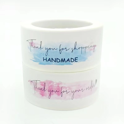 Thank You Stickers Watercolor Sealing Labels For Gift Business Packaging Handmade Decor Adhesive Stationery Labels