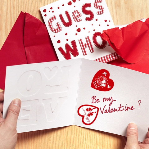 Autocollants Romantiques En Forme De Cœur Rouge Happy Valentine's Day En Papier Couché Pour Mariage Fête Cadeau Enveloppe Scellage Décor