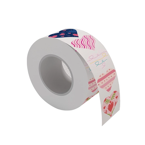 Autocollants En Forme De Cœur Pour La Saint Valentin Rouleau Étiquettes Décoratives Pour Emballage Cadeau Scellage Enveloppes