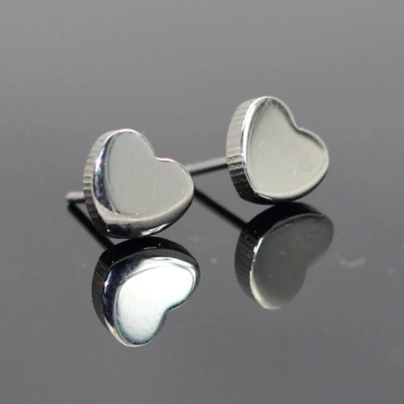 Hart Knopoorbellen 316L Roestvrij Staal Zirkonia Hypoallergeen Minimalistisch Sieraden Cadeau Voor Vrouwen Meisjes