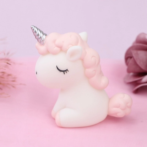 Cute Unicorn Figurine Sleeping Pony Vinyl Ornament For Desk Car Cake Decoration Dreamy Pastel Colors Home Decor