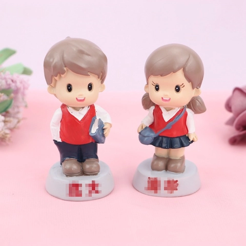Statuette Studenti Cartone Animato Resina Decorazione Scrivania Bambola Per Laurea Compleanno Torta Stile Accademico