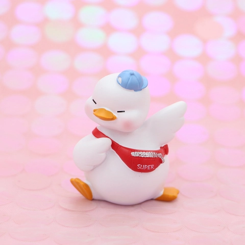 Süße Mini Entenfiguren Kreative Harz Tierstatue Für Auto Armaturenbrett Schreibtisch Büro Dekor Kawaii Kuchendekoration