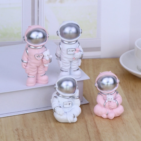 Kreative Astronaut Figur Raumfahrer Harz Ornamente Für Auto Armaturenbrett Haus Schreibtisch Deko Nordischer Stil Weltraum Kunst Statue Kinder Geschenk