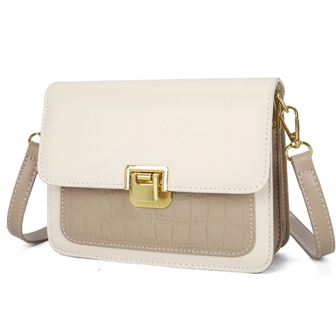 Borsa A Tracolla Da Donna Alla Moda Con Goffratura Coccodrillo Pelle PU Retro Mini Borsa A Spalla Quadrata Serratura Metallica