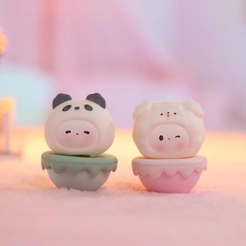 Cute Animal Roly Poly Toy Desktop Ornament Resin Cartoon Stress Relief Figurines For Home Office Gift
