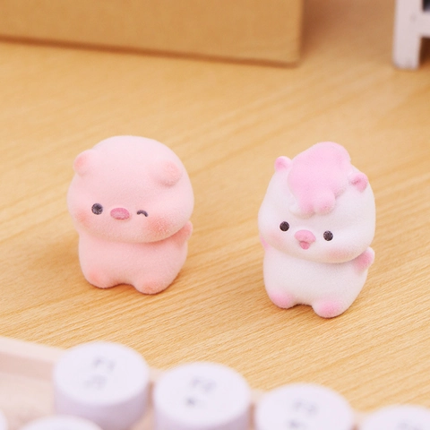 Mini Figurines Animaux Capybara Résine Flocage Mignon Dessin Animé Décoration Bureau Pour Table Bureau Jouet Anti Stress