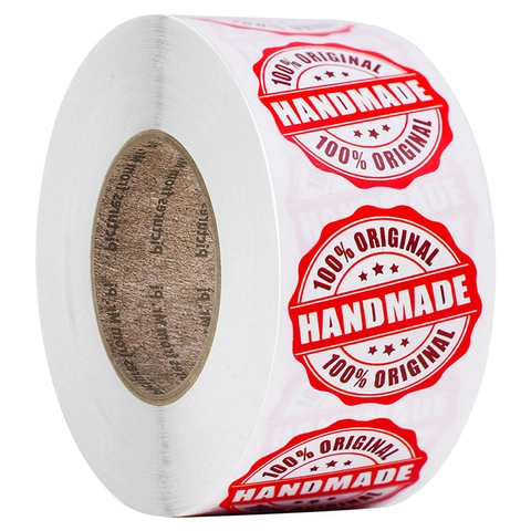 Autocollants Étiquettes Faits Main Ronds Adhésifs Papier Cuivré Pour Emballage Cadeau Gâteau Biscuits Décor Sceau Original