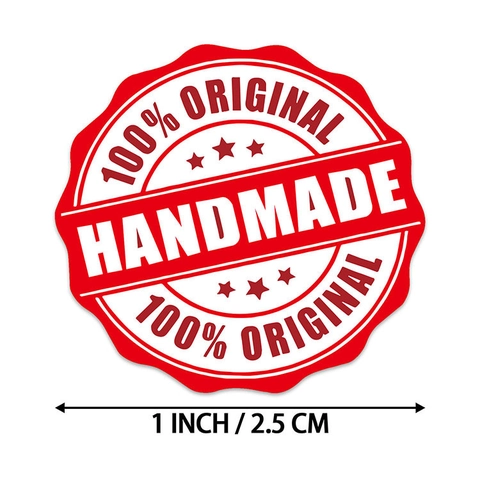 Autocollants Étiquettes Faits Main Ronds Adhésifs Papier Cuivré Pour Emballage Cadeau Gâteau Biscuits Décor Sceau Original