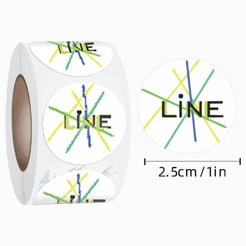 Round Label Stickers Roll Adhesive Paper Heart Tulip Flower Patterns For Gift Sealing DIY Scrapbooking Decorative