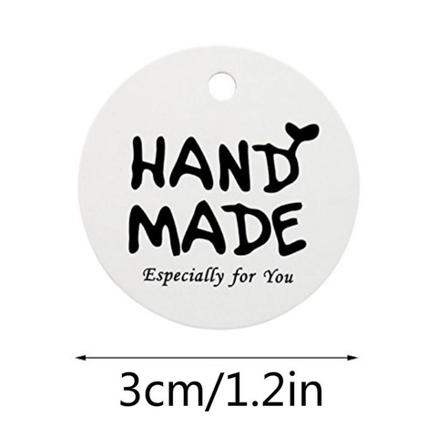 Runde Handgefertigte Especially For You Geschenkanhänger Kraftpapier Weißer Karton Etikett Mit Juteschnur Für DIY Basteln Party