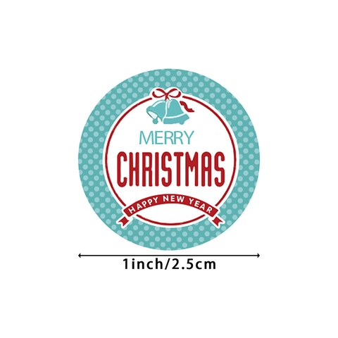 Autocollants De Scellage De Noël Étiquettes Rondes Autocollantes Pour Décoration Emballage Cadeau Motif Dessin Animé Père Noël