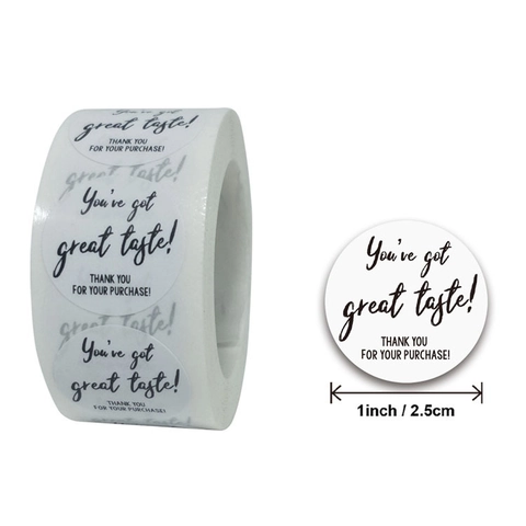 Decorative Round Roll Stickers Thank You Homemade With Love Labels For Wedding Party Gift Packaging Craft Scrapbooking
