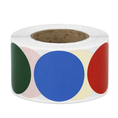 Étiquettes Adhésives Rondes De Codage Couleur En Rouleau Autocollants Circulaires Polyvalents Pour L'Organisation La Décoration
