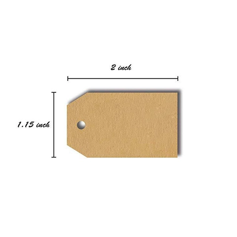 Brown Kraft Paper Gift Label Stickers Roll Blank Natural Tag Shape Adhesive Labels For Wrapping And DIY Crafts