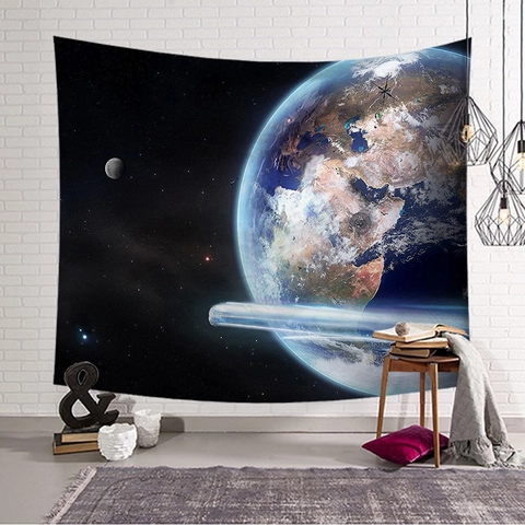 Arazzo da Parete Cielo Stellato Universo Pianeta Spazio Galassia Panno Appeso per Camera da Letto Soggiorno Decorazione Parete Arazzo