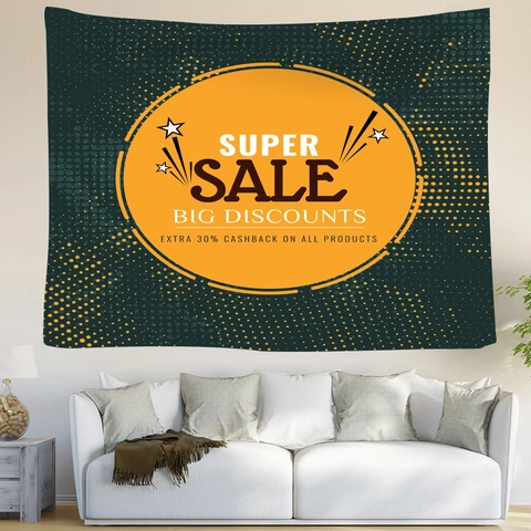 Nordic Style Decorative Wall Hanging Tapestry Polyester 3D Digital Printing Floral Cactus Pattern For Living Room Bedroom Dorm Decor