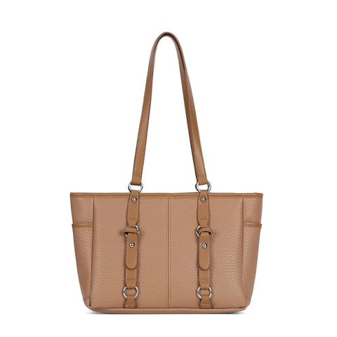 Borsa Tote Grande Capacità Pelle PU Vintage Grana Di Litchi Borsa A Spalla Ascella Da Donna Viaggio Casual Di Tendenza