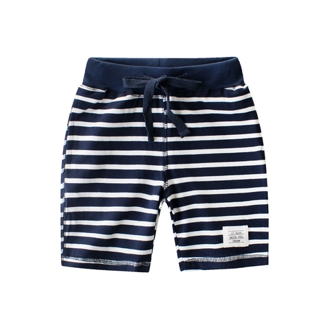 Kids Boys Girls Striped Casual Shorts Summer Cotton Blend Comfortable Breathable Elastic Waist Drawstring Shorts Children Clothing