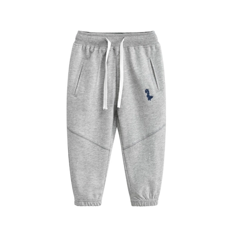 Jungen Jogginghose Baumwolle Kleinkinder Kinder Sportliche Freizeithose Mit Dinosaurier Stickerei Elastischer Kordelzug