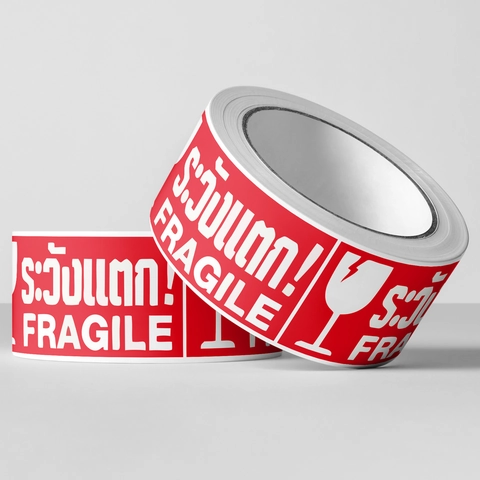 Fragile Warning Stickers Handle With Care Labels For Shipping Mailing Packaging Self Adhesive Copperplate Paper Warning