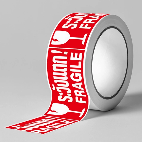 Fragile Warning Stickers Handle With Care Labels For Shipping Mailing Packaging Self Adhesive Copperplate Paper Warning
