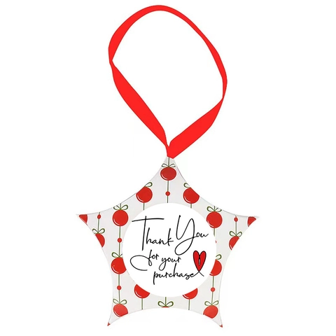 Autocollants Merci Pour Votre Achat Étiquettes Adhésives Rondes Blanches Avec Cœur Rouge Pour Emballage Cadeau