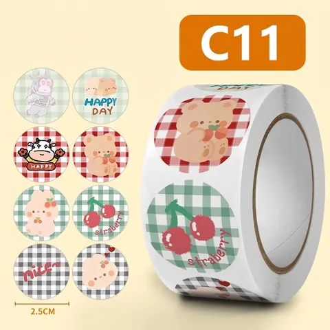 Αυτοκόλλητα Scrapbooking Με Ζώα Καρτούν Αυτοκόλλητες Ετικέτες Για Σφράγιση Φακέλων Διακόσμηση Δώρων Cute Ins Style