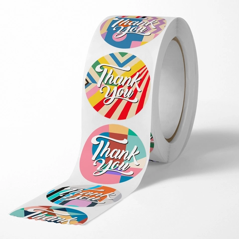 Dankeschön Aufkleber Geometrisch Rund Selbstklebende Etiketten Für Backen Versiegeln Geschenkverpackung Hochzeit Party Deko