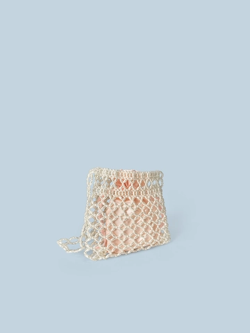 Bolso Bandolera de Abalorios de Perlas Artificiales de Imitación de Acrílico Tejido a Mano Con Bolsa Interior de Satén Rosa Bolso de Hombro para Mujer