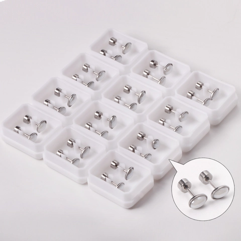 Geometric Oval Stud Earrings Stainless Steel With Shell Minimalist Screw Back Antiallergic Jewelry For Women