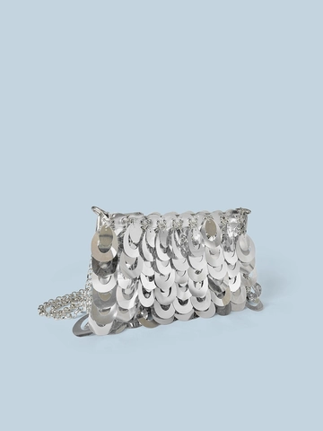 Mode Silber Pailletten Kette Umhängetasche Für Damen Metallic Fischschuppen Design Abendtasche Party Bankett Hochzeit Handtasche