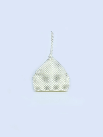 Borsa A Mano Fatta A Mano Con Künstliche Perle Sintetiche Borsa Triangolare In Acrilico Mini Pochette Per Matrimonio Festa Elegante