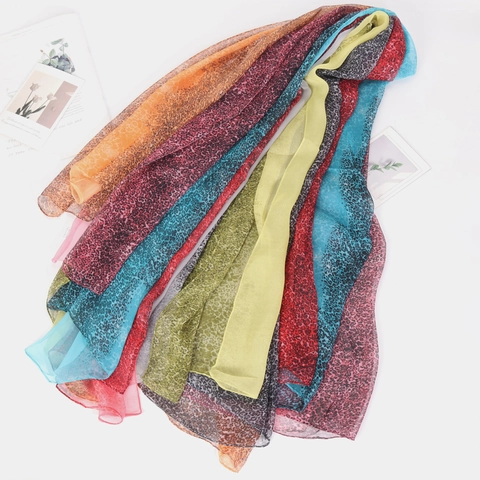 Leopardenmuster Georgette Langer Schal Für Damen Leichter Chiffon Schal Sommer Strand Sonnenschutz Mode Schal