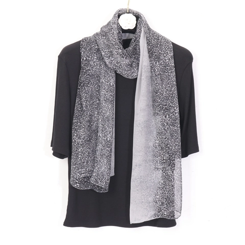 Leopardenmuster Georgette Langer Schal Für Damen Leichter Chiffon Schal Sommer Strand Sonnenschutz Mode Schal