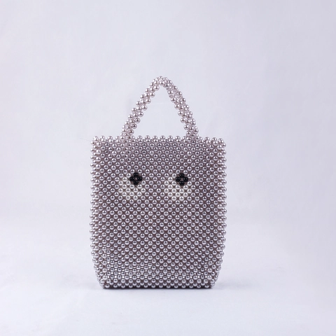 Borsa A Mano In Perline Fatta A Mano Motivo Occhi In Künstliche Perle Artificiali Borsa Tote Retro Design Di Nicchia Festa Versatile Donna