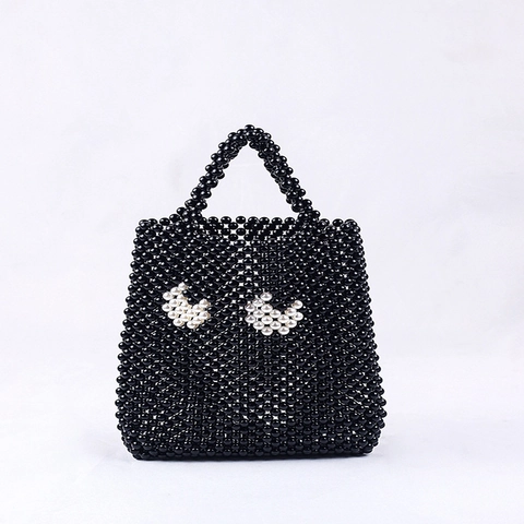 Borsa A Mano In Perline Fatta A Mano Motivo Occhi In Künstliche Perle Artificiali Borsa Tote Retro Design Di Nicchia Festa Versatile Donna