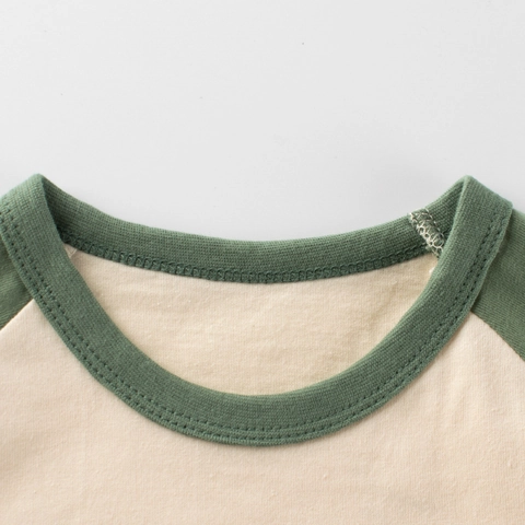 T-Shirt A Maniche Lunghe Da Ragazzo Puro Cotone Raglan Top Casual Motivo Riccio Cartone Animato Girocollo Abbigliamento