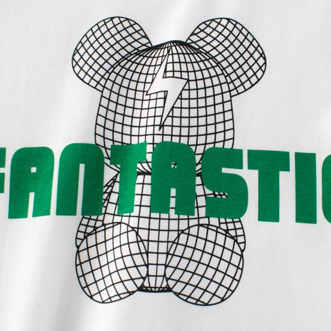 Kids Boys Girls 100% Cotton Short Sleeve T-Shirt Cartoon Geometric Bear Graphic Print Summer Casual Round Neck Toddler Baby Fashion Top