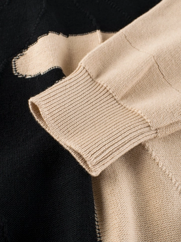 Maglione In Maglia Di Puro Cotone Per Ragazzi Con Blocchi Di Colore Girocollo A Maniche Lunghe Per Bambini Autunno Inverno