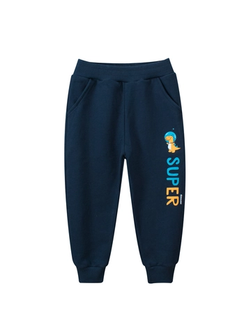 Pantaloni Tuta in Cotone per Bambini Joggers con Stampa Dinosauro Cartone Animato Vita Elastica Pantaloni Sportivi Casual