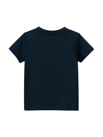 Jungen Baumwolle Kurzarm T-Shirt Cartoon Bagger Druck Rundhalsausschnitt Lässiges Sommer Oberteil Weich Atmungsaktiv