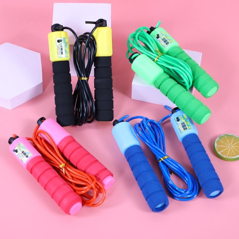 Verstelbaar Mechanisch Springtouw Met Teller En Antislip Sponshandgreep Professionele Fitness Snelheid Springtouw Voor Kinderen Volwassenen Sport