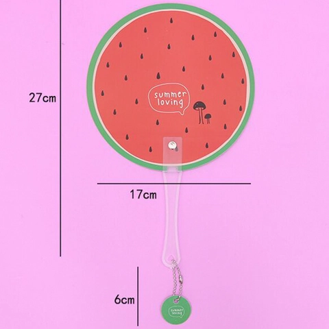 Cute Cartoon Animal Fruit Shaped Plastic Handheld Fan Summer Cooling Manual Fan For Children School Gift Prize Portable Hand Fan