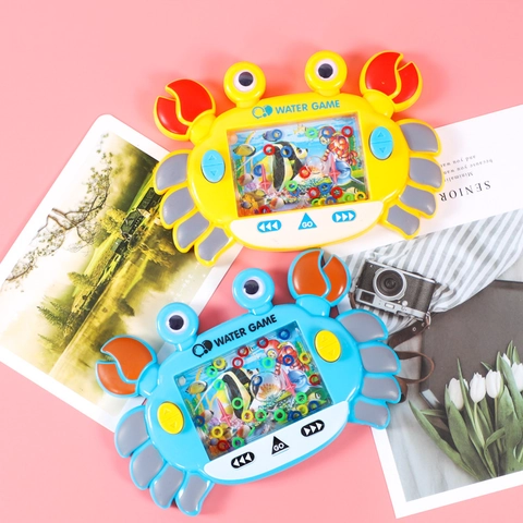 Giocattolo Gioco Acqua Palmare Forma Granchio Cartone Animato Plastica Lancio Anello Manuale Allenamento Coordinazione Sensoriale Bambini