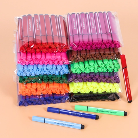 Triangular Watercolor Pens Set For Kids Drawing Art Painting Supplies Assorted Color Markers For Student School Gift