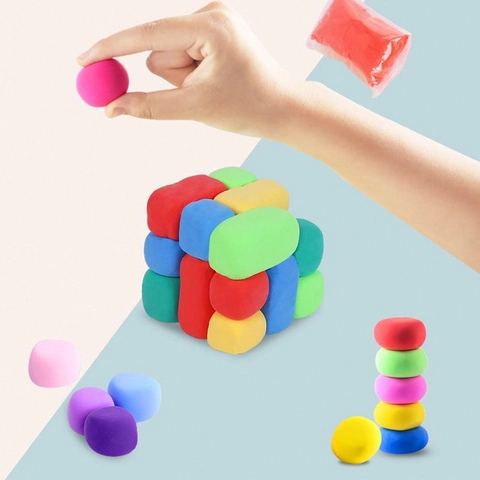 Air Dry Ultra Light Clay For Kids DIY Crafting Multi Color Modeling Soft Dough Educational Toy Non Sticky Safe Modeling Material